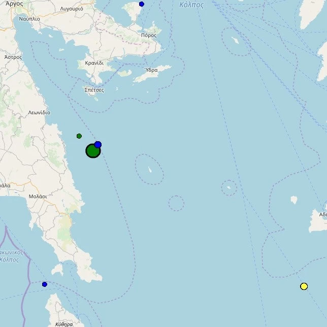 Σεισμός 4 Ρίχτερ νοτιοδυτικά της Ύδρας